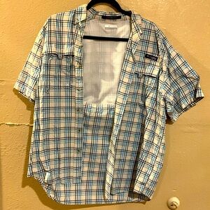 Columbia medium men’s button short sleeve PFG SUPER BAHAMA